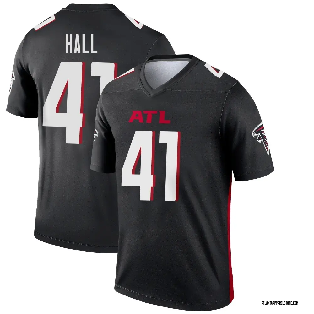 Darren Hall Youth Legend Black Atlanta Falcons Jersey