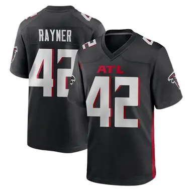 Daveren Rayner Men's Game Black Atlanta Falcons Alternate Jersey