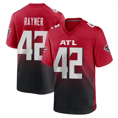 Daveren Rayner Men's Game Red Atlanta Falcons 2nd Alternate Jersey