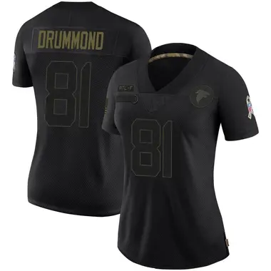 Dylan Drummond Women's Limited Black Atlanta Falcons 2020 Salute To Service Jersey