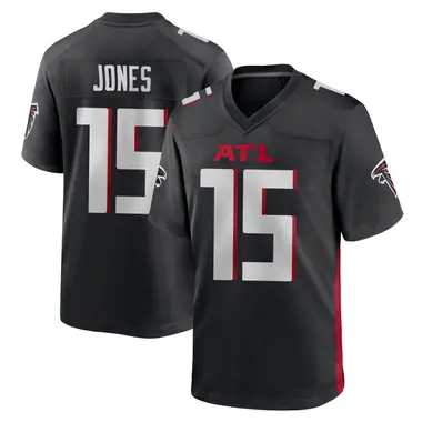 Emory Jones Men's Game Black Atlanta Falcons Alternate Jersey