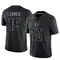 Emory Jones Men's Limited Black Atlanta Falcons Reflective Jersey