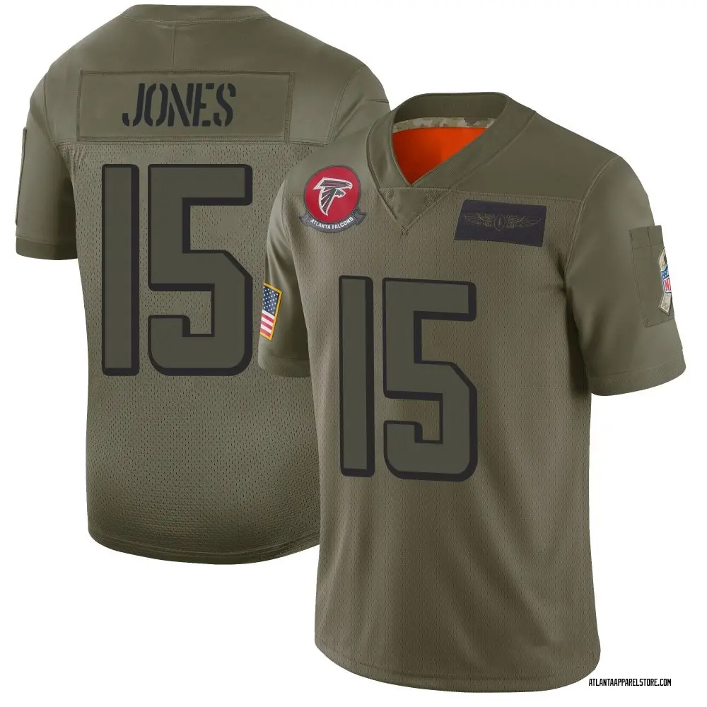 Emory Jones Men's Limited Camo Atlanta Falcons 2019 Salute to Service Jersey
