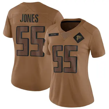 Emory Jones Women's Limited Brown Atlanta Falcons 2023 Salute To Service Jersey