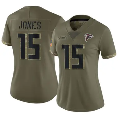Emory Jones Women's Limited Olive Atlanta Falcons 2022 Salute To Service Jersey