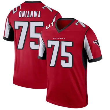 Ethan Onianwa Men's Legend Red Atlanta Falcons Jersey