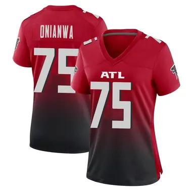 Ethan Onianwa Women's Game Red Atlanta Falcons 2nd Alternate Jersey