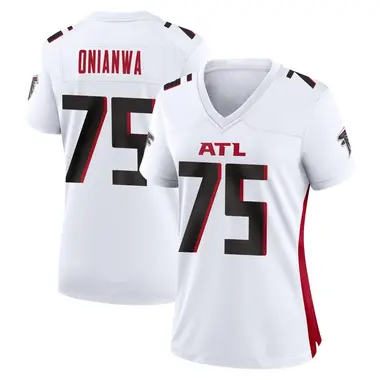 Ethan Onianwa Women's Game White Atlanta Falcons Jersey