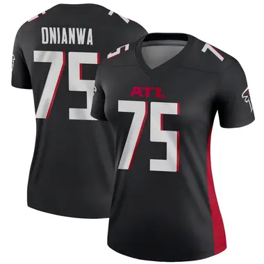 Ethan Onianwa Women's Legend Black Atlanta Falcons Jersey