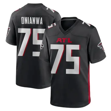Ethan Onianwa Youth Game Black Atlanta Falcons Alternate Jersey