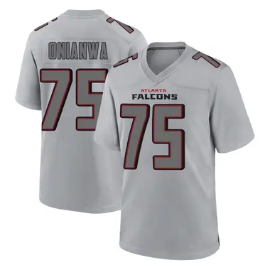 Ethan Onianwa Youth Game Gray Atlanta Falcons Atmosphere Fashion Jersey