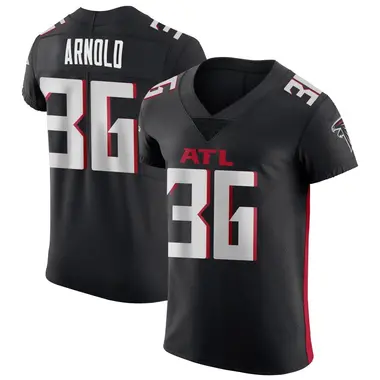 Grayland Arnold Men's Elite Black Atlanta Falcons Alternate Jersey