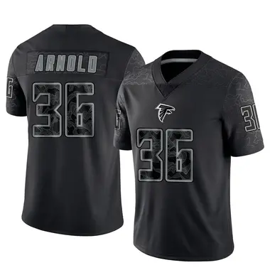 Grayland Arnold Men's Limited Black Atlanta Falcons Reflective Jersey