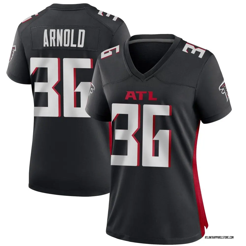 Grayland Arnold Women's Game Black Atlanta Falcons Alternate Jersey