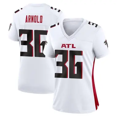 Grayland Arnold Women's Game White Atlanta Falcons Jersey