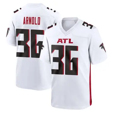 Grayland Arnold Youth Game White Atlanta Falcons Jersey