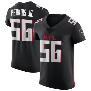 Harold Perkins Jr. Men's Elite Black Atlanta Falcons Alternate Jersey