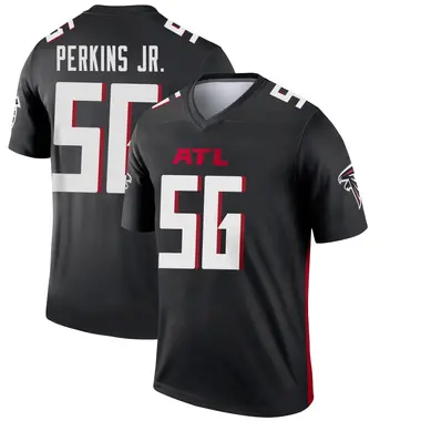 Harold Perkins Jr. Men's Legend Black Atlanta Falcons Jersey