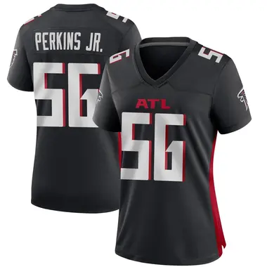 Harold Perkins Jr. Women's Game Black Atlanta Falcons Alternate Jersey