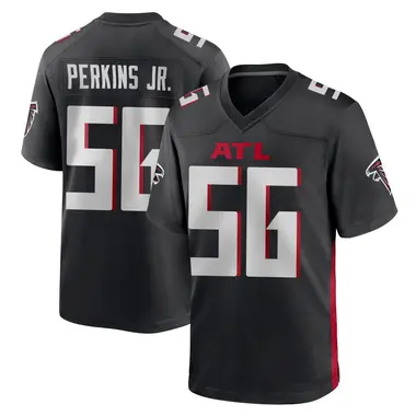 Harold Perkins Jr. Youth Game Black Atlanta Falcons Alternate Jersey