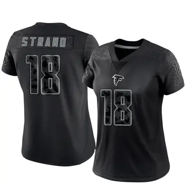 Jack Strand Women's Limited Black Atlanta Falcons Reflective Jersey