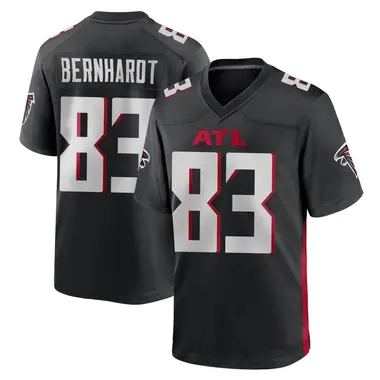 Jared Bernhardt Men's Game Black Atlanta Falcons Alternate Jersey