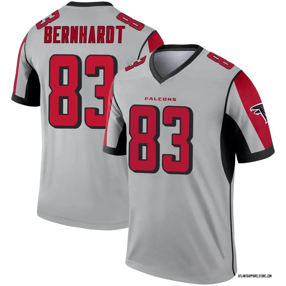 Jared Bernhardt Men's Legend Atlanta Falcons Inverted Silver Jersey