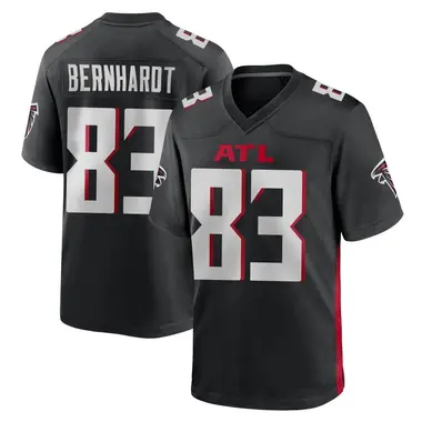 Jared Bernhardt Youth Game Black Atlanta Falcons Alternate Jersey
