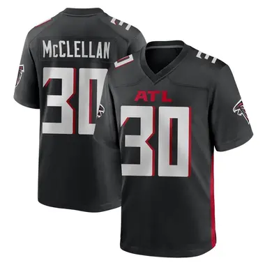 Jase McClellan Youth Game Black Atlanta Falcons Alternate Jersey