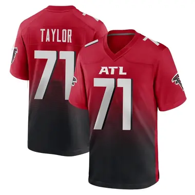 Jawaan Taylor Men's Game Red Atlanta Falcons 2nd Alternate Jersey