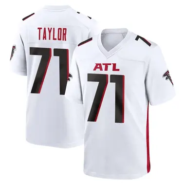 Jawaan Taylor Men's Game White Atlanta Falcons Jersey