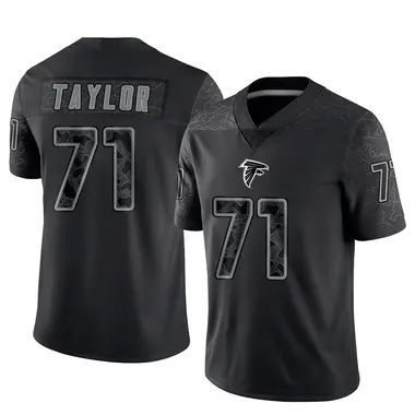 Jawaan Taylor Men's Limited Black Atlanta Falcons Reflective Jersey
