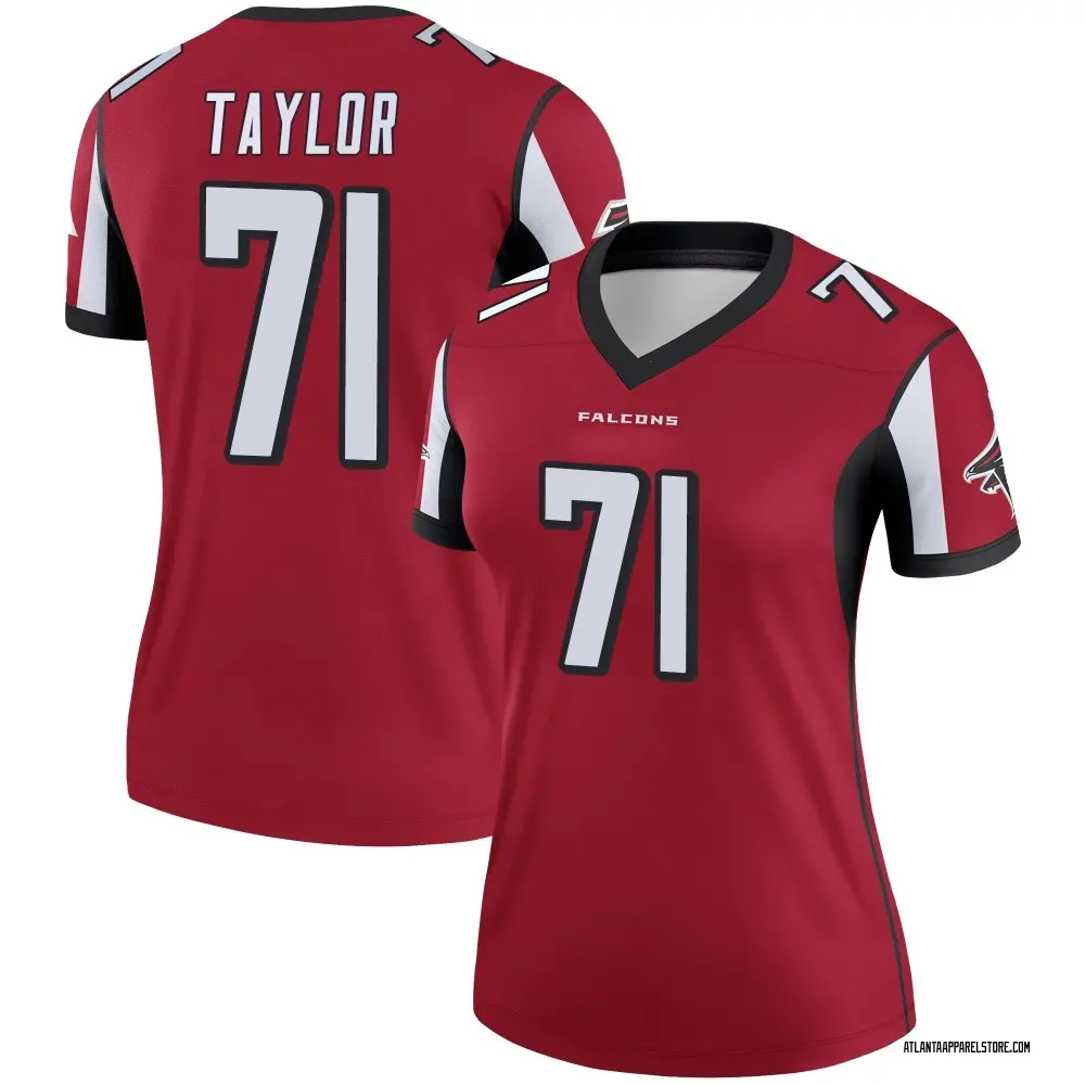 Jawaan Taylor Women's Legend Red Atlanta Falcons Jersey