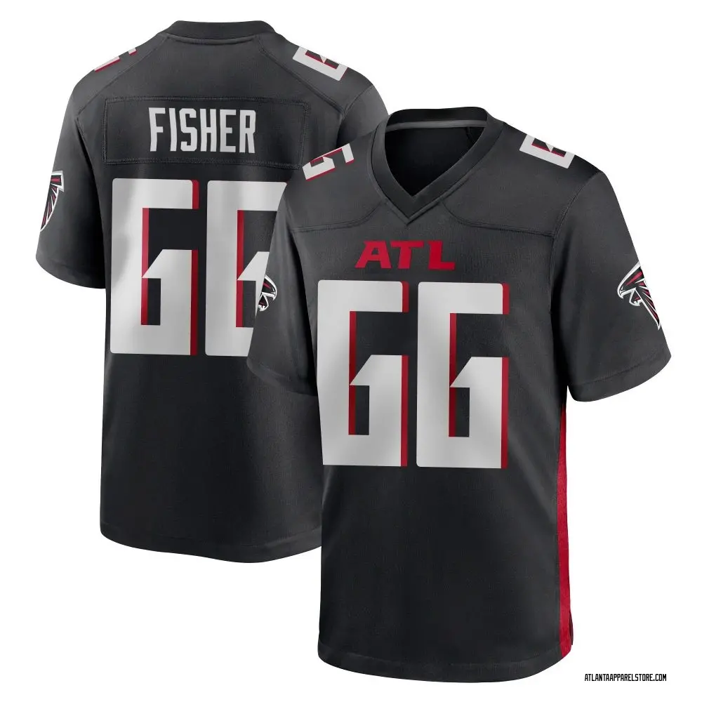 Joey Fisher Men's Game Black Atlanta Falcons Alternate Jersey