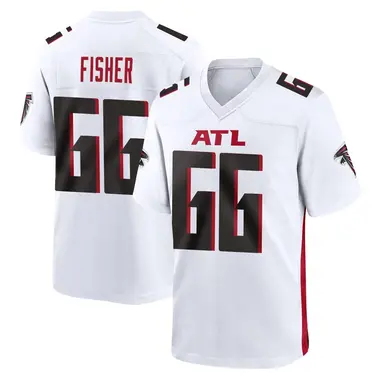 Joey Fisher Men's Game White Atlanta Falcons Jersey