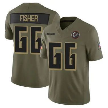 Joey Fisher Men's Limited Olive Atlanta Falcons 2025 Salute to Service Jersey