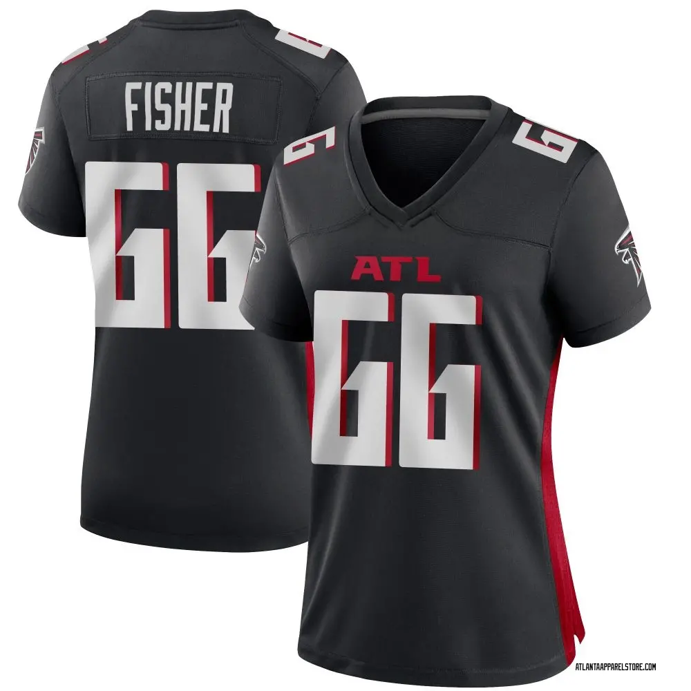 Joey Fisher Women's Game Black Atlanta Falcons Alternate Jersey