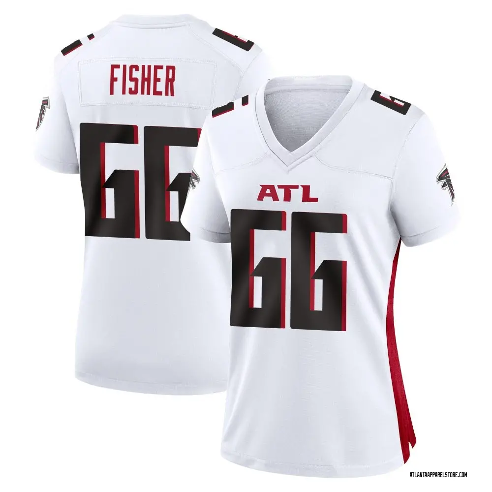 Joey Fisher Women's Game White Atlanta Falcons Jersey