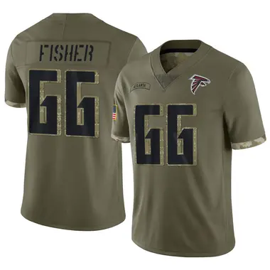 Joey Fisher Youth Limited Olive Atlanta Falcons 2022 Salute To Service Jersey