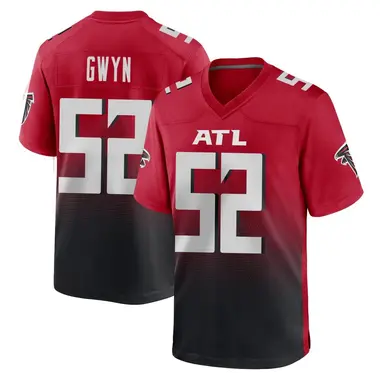 Jovaughn Gwyn Men's Game Red Atlanta Falcons 2nd Alternate Jersey