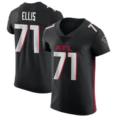 Justin Ellis Men's Elite Black Atlanta Falcons Alternate Jersey