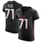 Justin Ellis Men's Elite Black Atlanta Falcons Alternate Jersey