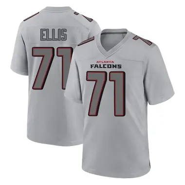 Justin Ellis Men's Game Gray Atlanta Falcons Atmosphere Fashion Jersey