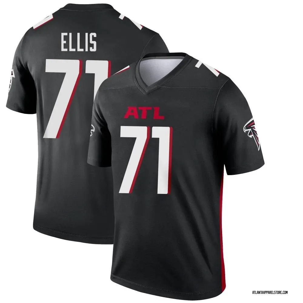 Justin Ellis Men's Legend Black Atlanta Falcons Jersey