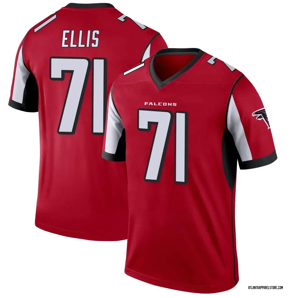 Justin Ellis Men's Legend Red Atlanta Falcons Jersey