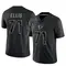 Justin Ellis Men's Limited Black Atlanta Falcons Reflective Jersey