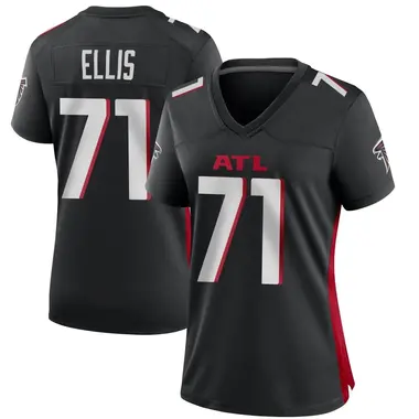 Justin Ellis Women's Game Black Atlanta Falcons Alternate Jersey