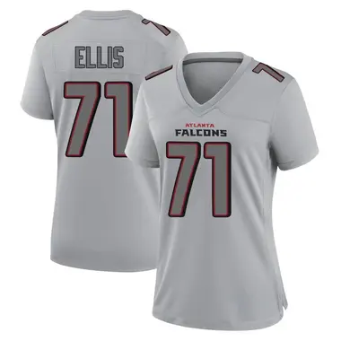 Justin Ellis Women's Game Gray Atlanta Falcons Atmosphere Fashion Jersey