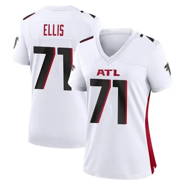 Justin Ellis Women's Game White Atlanta Falcons Jersey