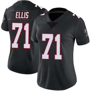 Justin Ellis Women's Limited Black Atlanta Falcons Vapor Untouchable Jersey